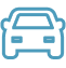 icon of a car from the front view