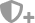 Icon of a shield with a plus next to it.