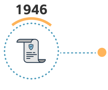 An icon of a document with the year 1946
