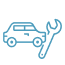 Icon of a car and a wrench.