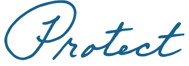 Text that says Protect
