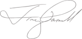 A picture of President Jimmy Parnell's signature.