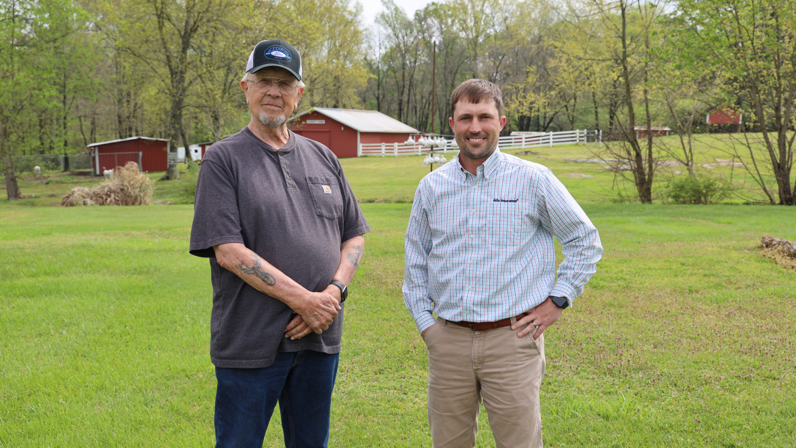 Arthur Smith of Boaz, AL with Alfa Insurance Claims Adjuster, Justin McMullins