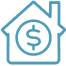 House with dollar sign icon