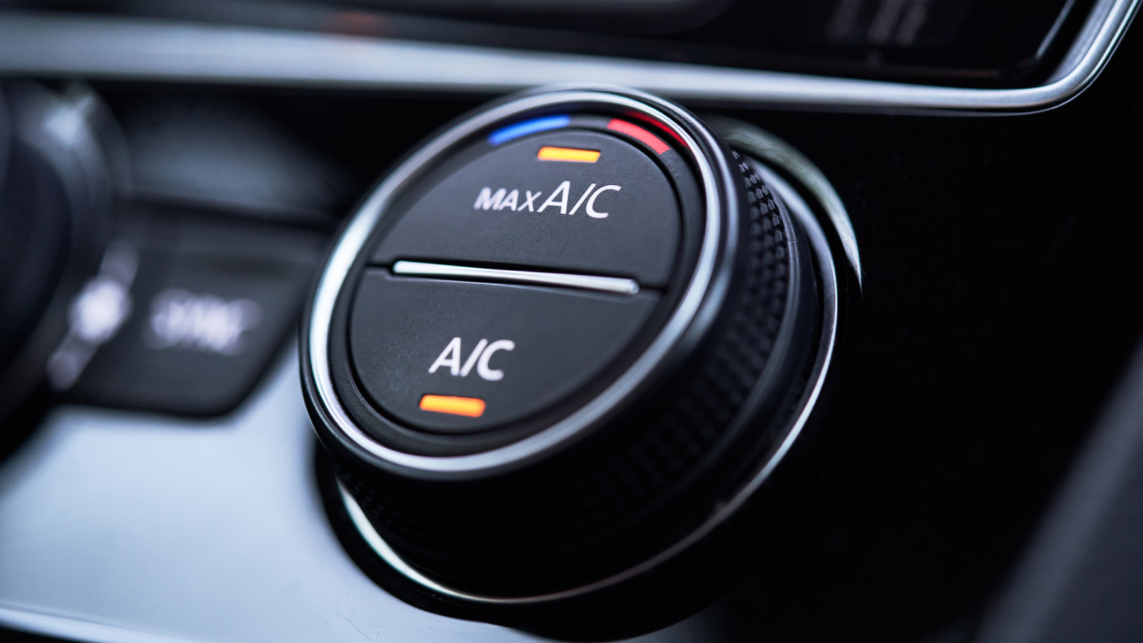 Car air conditioning set to Max A/C.