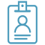 Icon of an ID badge.