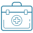Icon of a medical kit.