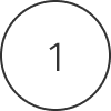 Number 1 inside a circle