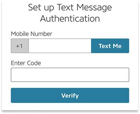 Alfa Insurance text message authentication code screen.